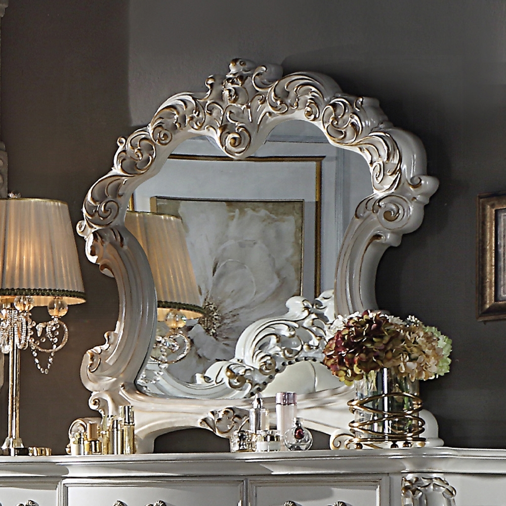 Vendom Pearl Mirror By Acme | Mobilia Cleopatra 3 Pearl Mirror