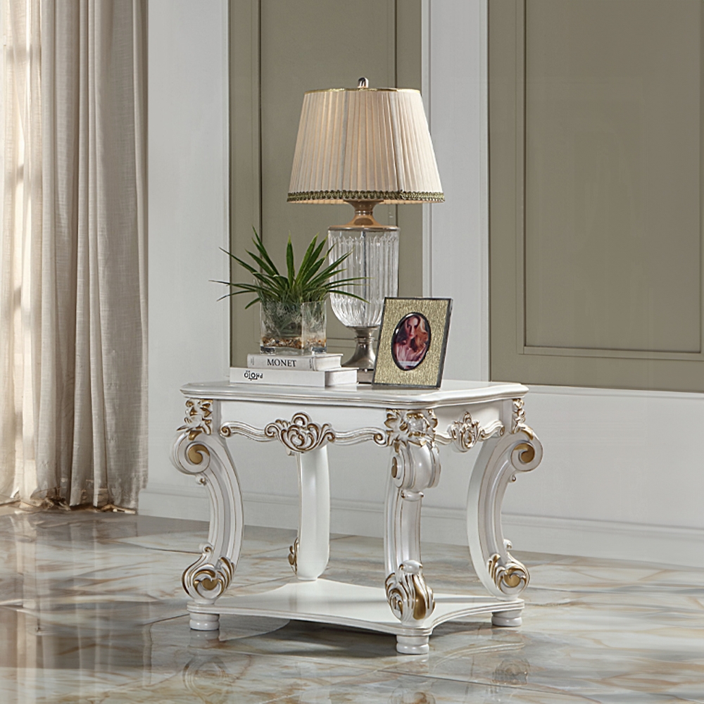 Pearl Vendom End Table Lv01328 By Acme | Mobilia Cleopatra 3 Pearl Vendom End Table LV01328 by ACME - Image 1