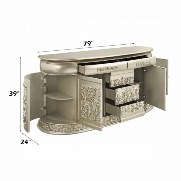 Antique Gold Finish Sorina Dresser by ACME - Image 5