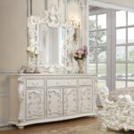 Ivory Victorian Bedroom Set 4PCs HD-8008 By Homey Design - Image 3