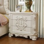 Ivory Victorian Bedroom Set 4PCs HD-8008 By Homey Design - Image 4