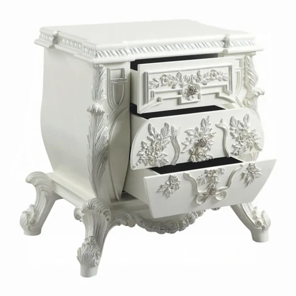 Vanaheim Nightstand in Antique White Finish by ACME - Image 3