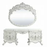 Vanity Desk in Antique White Finish