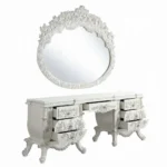 Vanaheim Vanity Desk in Antique White Finish by ACME - Image 3