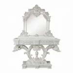 Vanaheim Sofa Table in Antique White Finish by ACME - Image 2