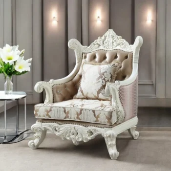 Fabric Living Chair With Pillow