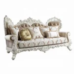 Fabric Sofa With 7 Pillows