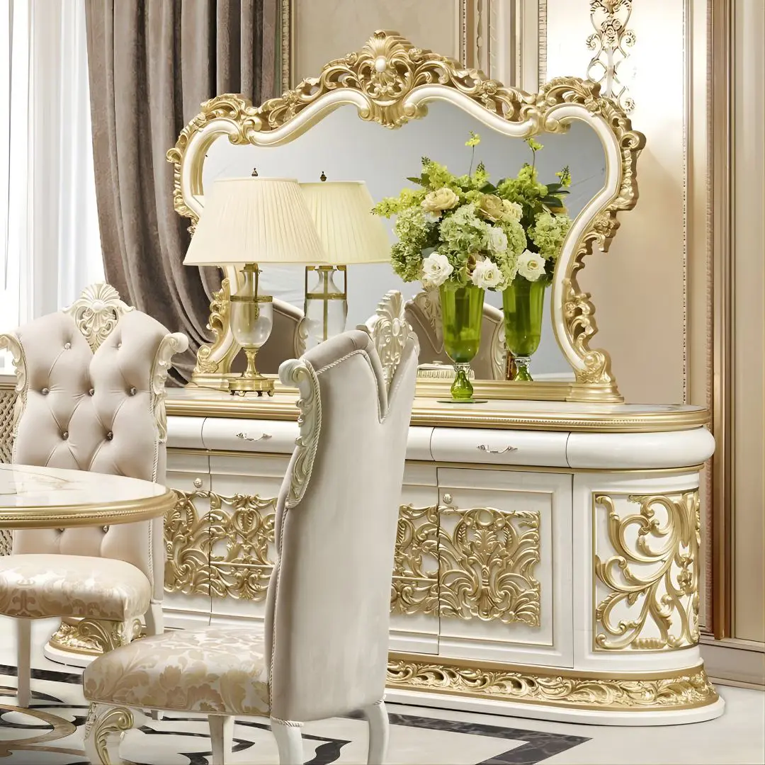 Hd-903 – Victorian Buffet By Homey Design | Mobilia Cleopatra 3 HD-903 – Victorian Buffet By Homey Design - Image 1