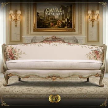 Caval White Sofa Set