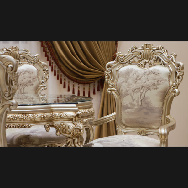 Handmade Dantila Gray Arm Chair - Image 3