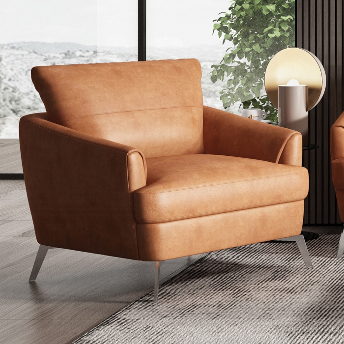 Cappuccino Leather Safi Chair Lv00218 By Acme | Mobilia Cleopatra 3 Cappuccino Leather Chair