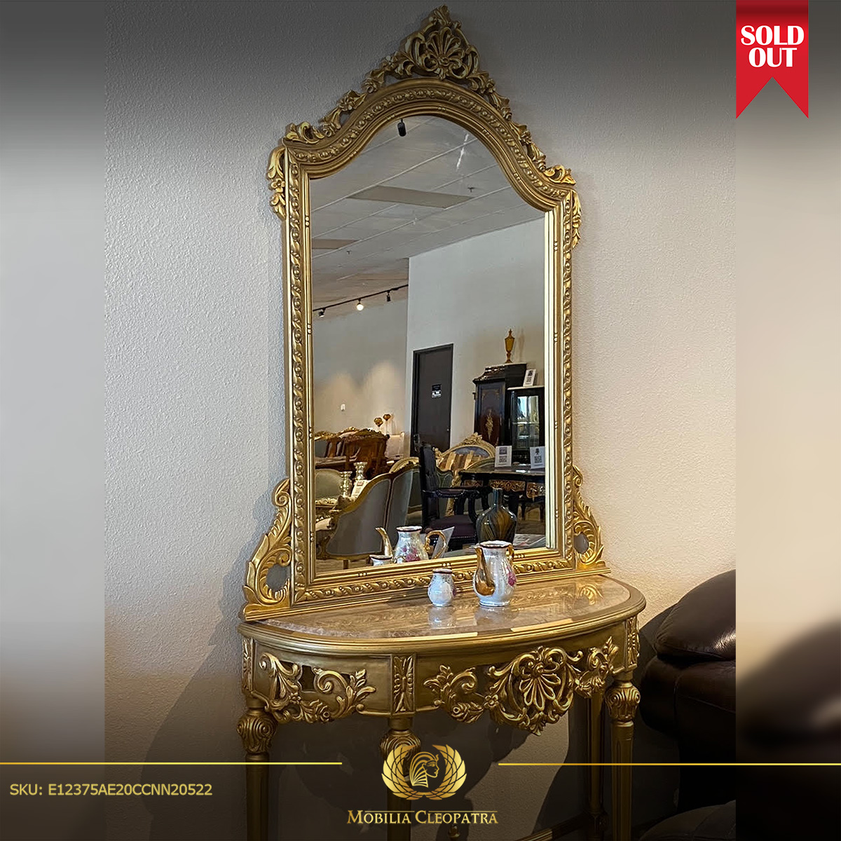 Handmade Lavish Console Table | Mobilia Cleopatra 3 Handmade Lavish Console Table - Image 1