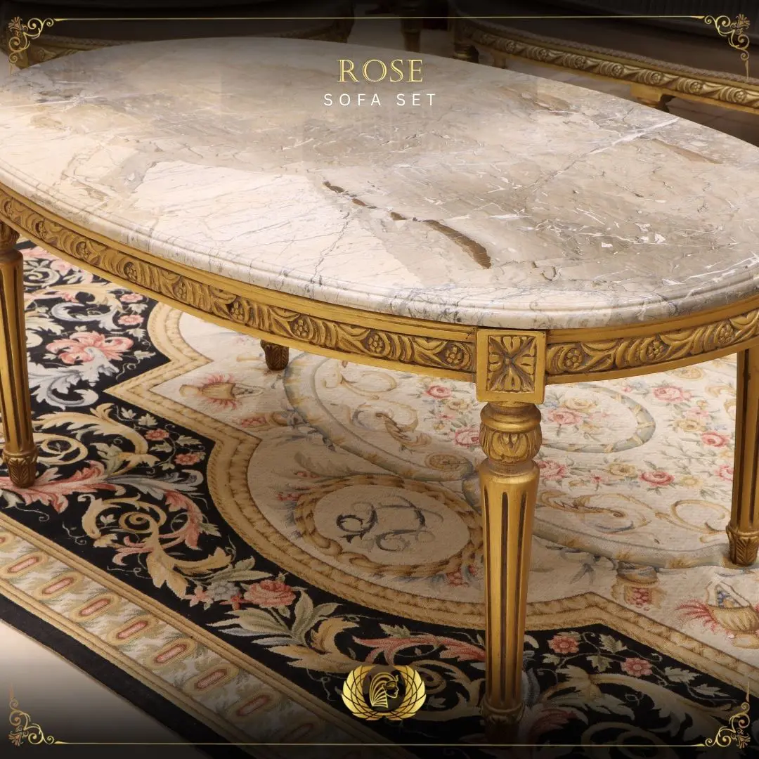 Handmade Rose Coffee Table | Mobilia Cleopatra 3 Handmade Rose Coffee Table - Image 1