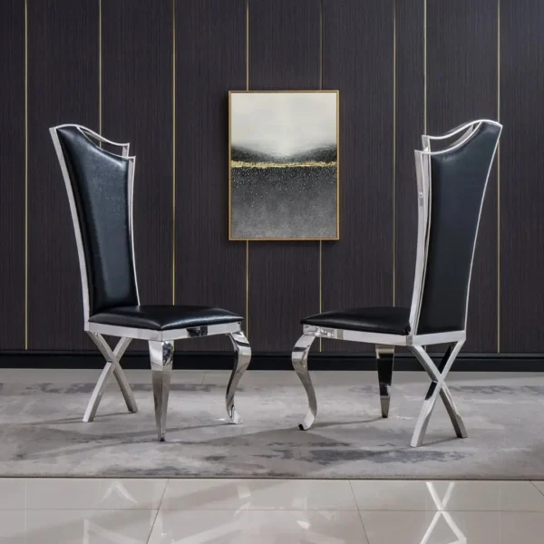 DCK99 Leather Chair Dining Set of 2 by Artisan Furniture - Image 7
