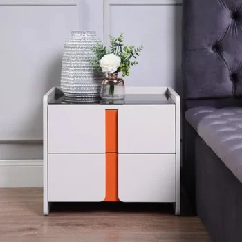 NS005IVO Ivory Nightstand With Drawers by Artisan Furniture |