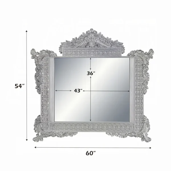 Valkyrie Platinum Mirror by ACME - Image 2