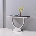 Black Marble Console Table ST316SMB by Artisan Furniture