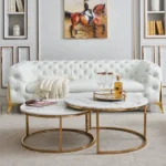 CT1033 Coffee Table For Sectional With Chaise by Artisan Furniture
