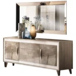 High Gloss Lacquer, Mat ArredoAmbra Buffet with Mirror by Arredoclassic