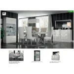 High Gloss Lacquer, Mat Kiu Dining Room Set