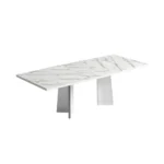 High Gloss Lacquer Carrara Dining Set