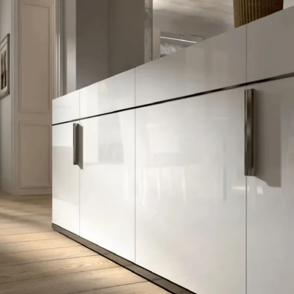 High Gloss Lacquer Carrara Dining Set