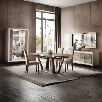 High Gloss Lacquer Mat ArredoAmbra Dining Set by Arredoclassic