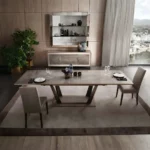 High Gloss Lacquer Mat ArredoAmbra Dining Set by Arredoclassic