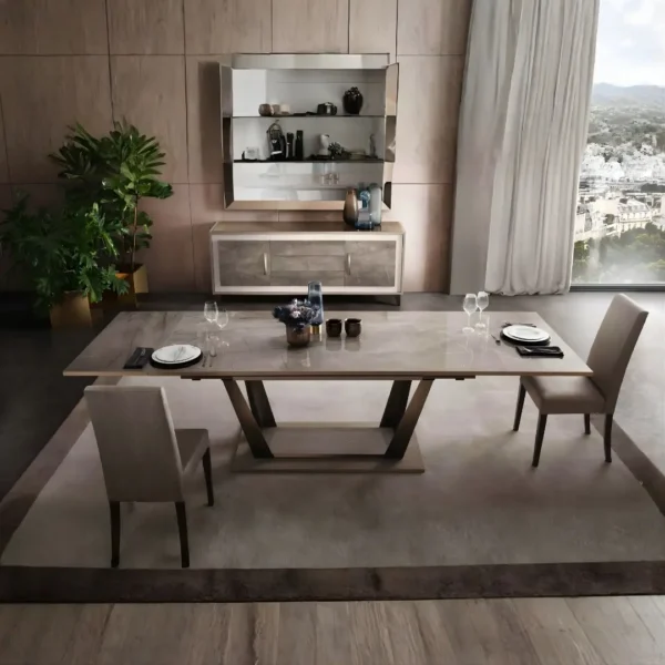 High Gloss Lacquer Mat ArredoAmbra Dining Set by Arredoclassic