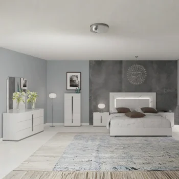 Carrara White Bedroom Set