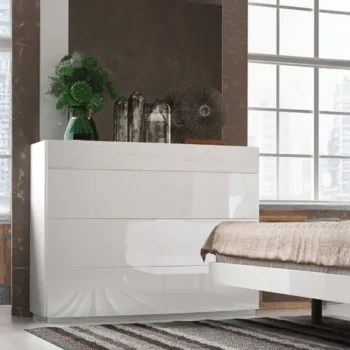 High Gloss Lacquer, Mat Cordoba DresserChestMirror