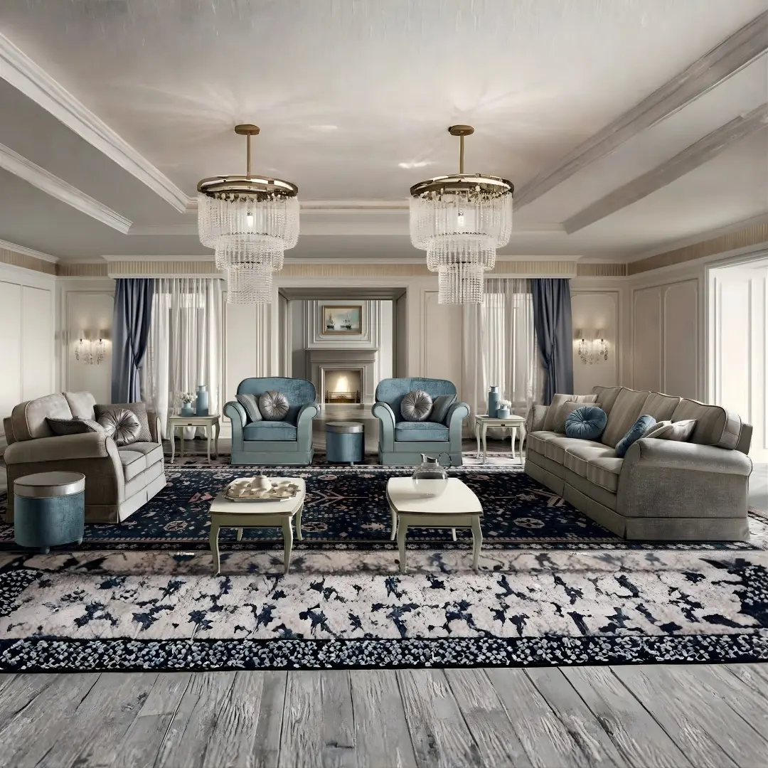 Treviso Classic Living Rooms, Italy P8151By Esf Furniture | Mobilia Cleopatra 3 Treviso Classic Living Rooms, Italy