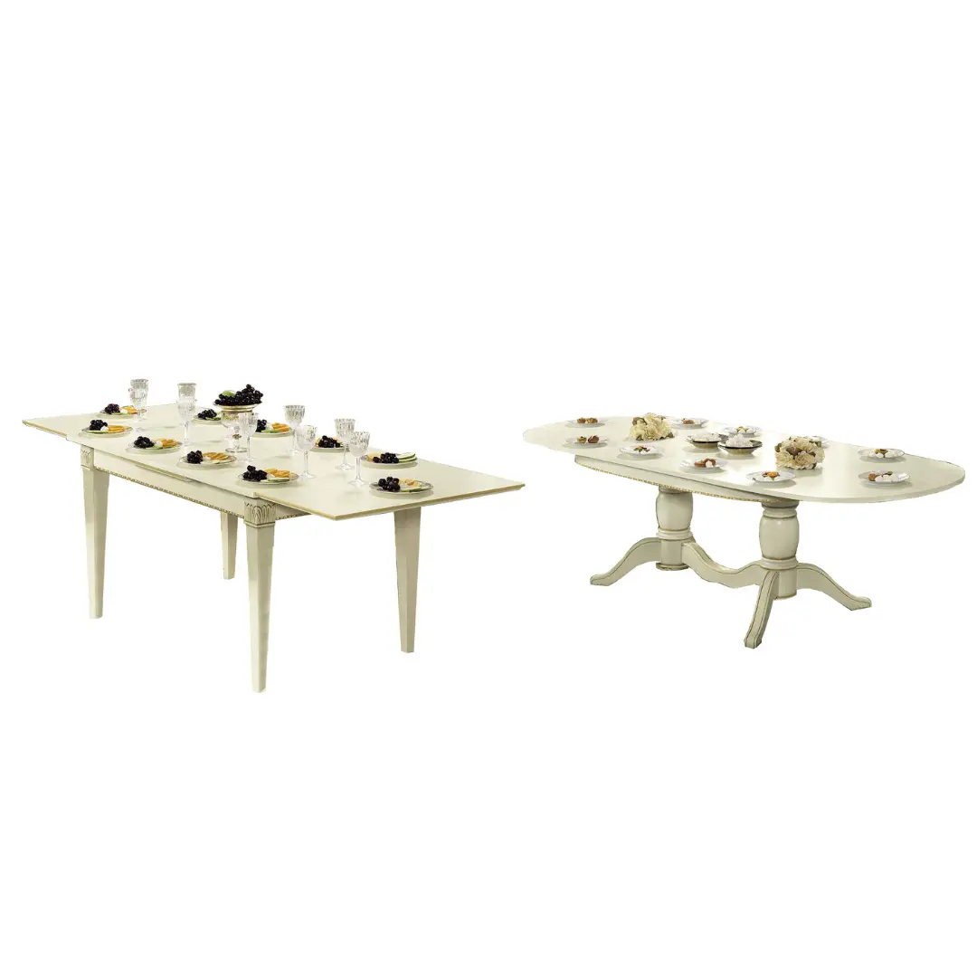 Treviso White Ash Tables By Esf Furniture | Mobilia Cleopatra 3 Treviso White Ash Tables