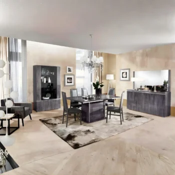 High Gloss Lacquer Oxford Dining Set