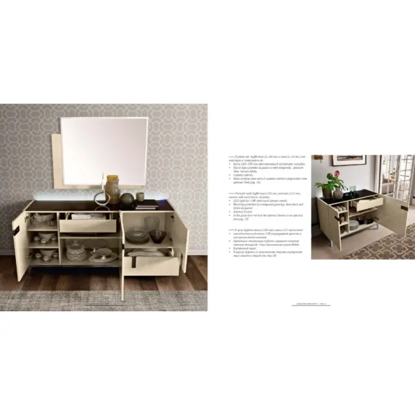High Gloss Lacquer Ambra Dining Room Set