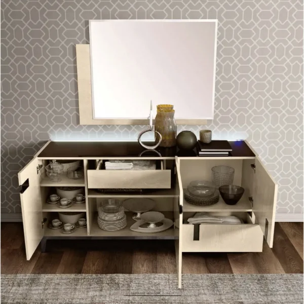 High Gloss Lacquer Ambra 3 Door Buffet