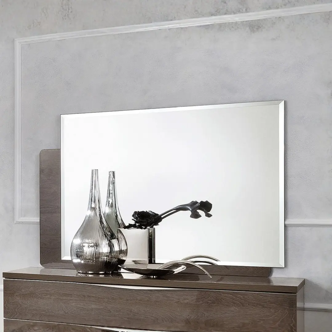Platinum/Tekno Mirror For Dresser/ Buffet By Esf Furniture | Mobilia Cleopatra 3 Platinum/Tekno Mirror for Dresser/ Buffet