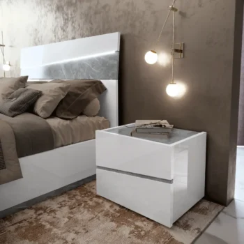 High Gloss Lacquer Alba Nightstand