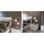 High Gloss Lacquer Alba Dresser with Mirror