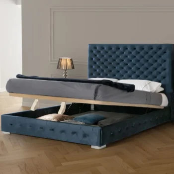 Mat Leonor Blue Bed with Storage