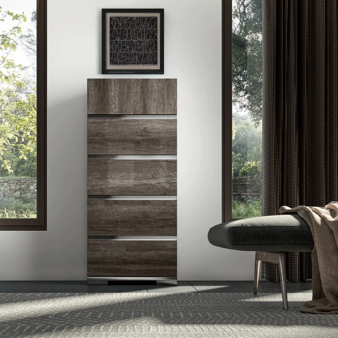 High Gloss Lacquer Kamea Chest By Esf Furniture | Mobilia Cleopatra 3 High Gloss Lacquer Kamea Chest