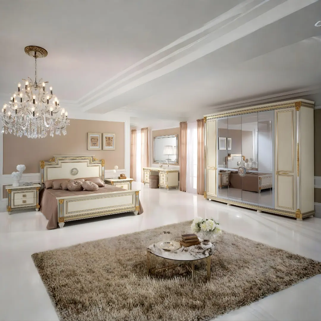 High Gloss Lacquer, Mat Liberty Night Bedroom Set By Esf Furniture | Mobilia Cleopatra 3 High Gloss Lacquer, Mat Liberty Night Bedroom Set