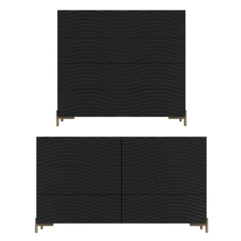 Wave Dressers / Mirrors Dark Grey