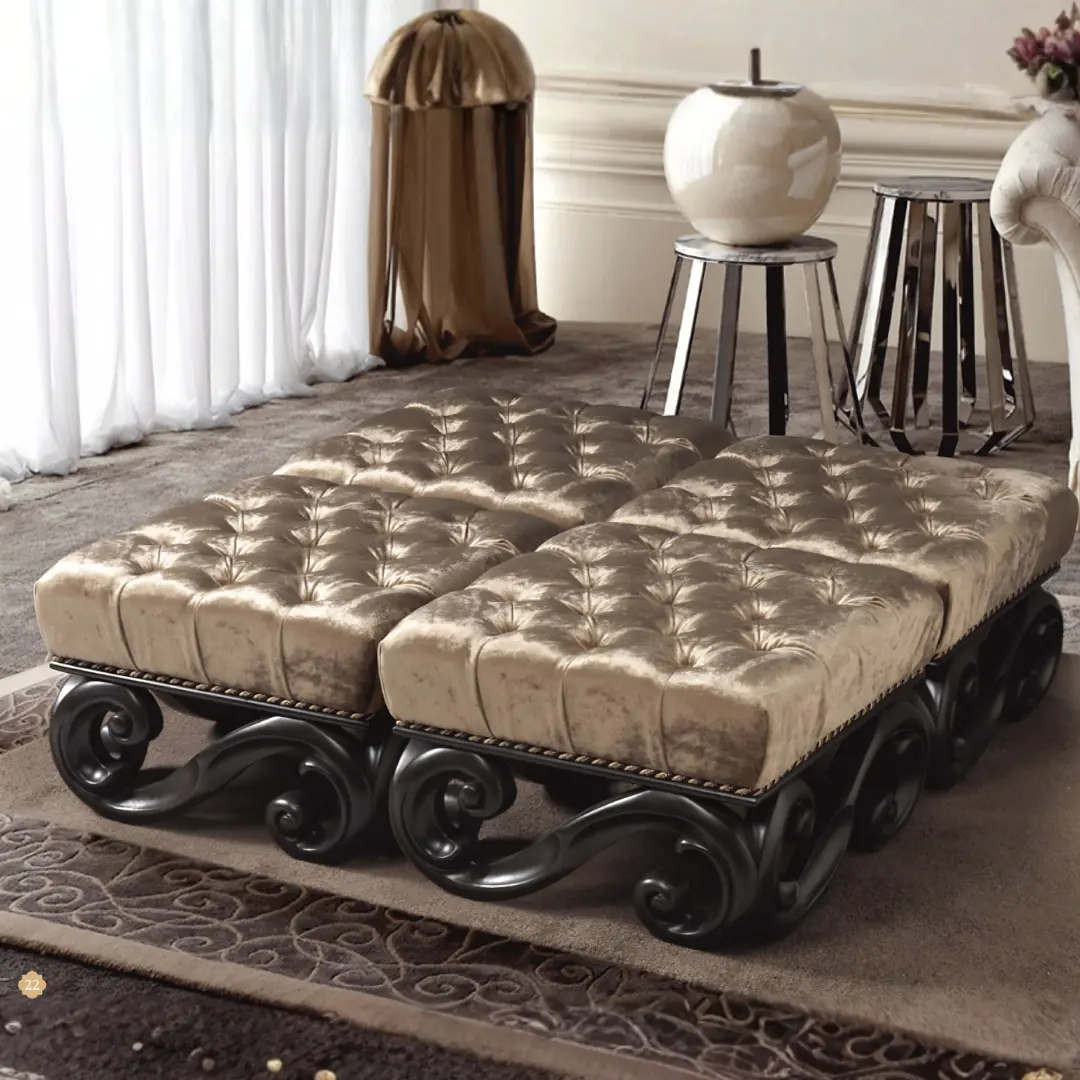 Dafne Pouf By Esf Furniture | Mobilia Cleopatra 3 Dafne Pouf