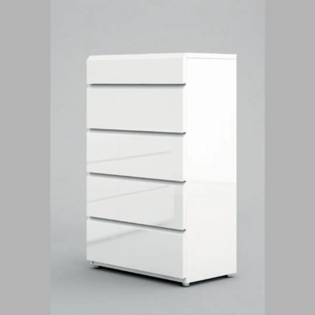 High Gloss Lacquer Sara Chest By Esf Furniture | Mobilia Cleopatra 3 High Gloss Lacquer Sara Chest