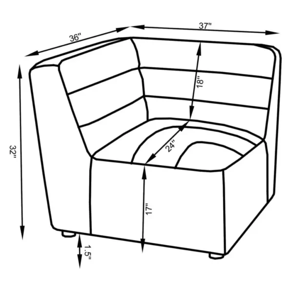 Modular Wedge Sofa