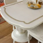 White Lacquer Dining Set