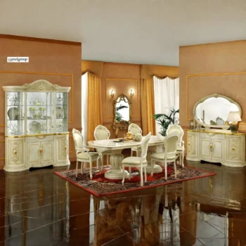 White Lacquer Dining Set