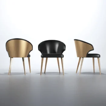 Shiny Wave Dining Dark grey Set