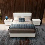 High Gloss Lacquer, Mat Smart Nightstand White